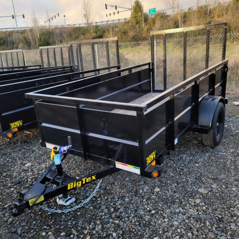 Big Tex utility 30SV-08 5×8 Spring Assist Ramp Gate 24″ Steel Sided ...