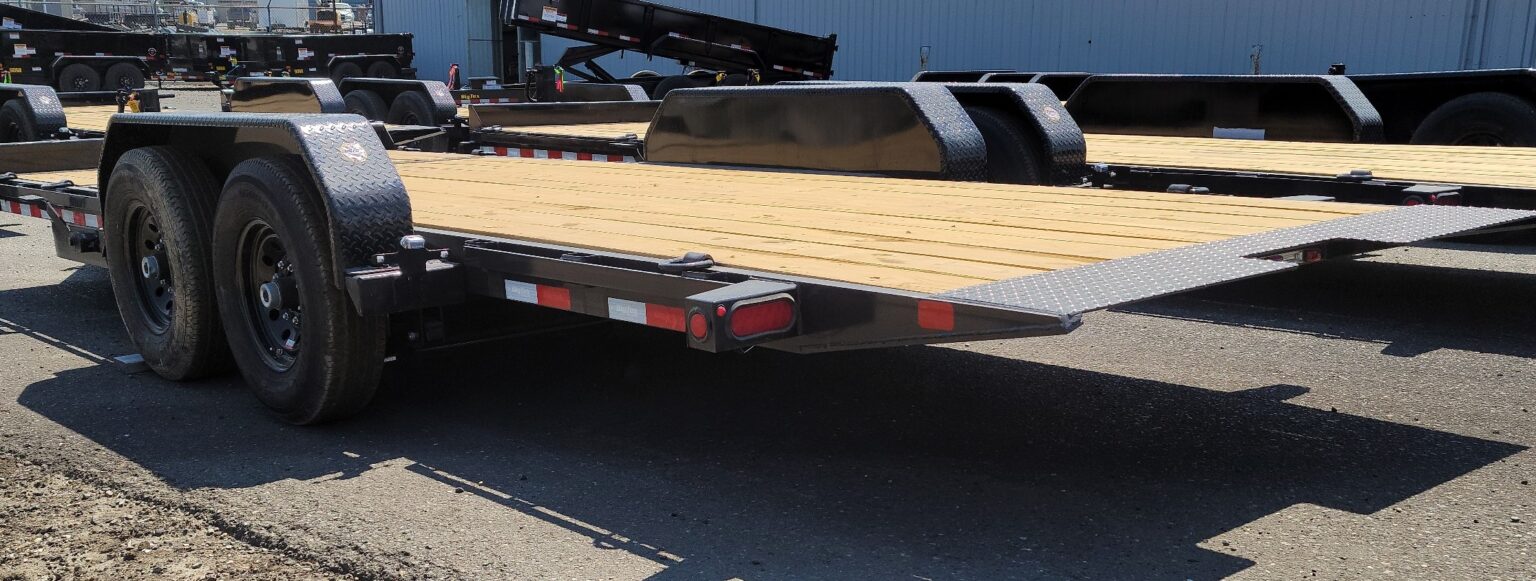 Big Tex 14TL-20 7x16x4 Split Deck 14K GVW Hydraulic Cushion Tilt ...