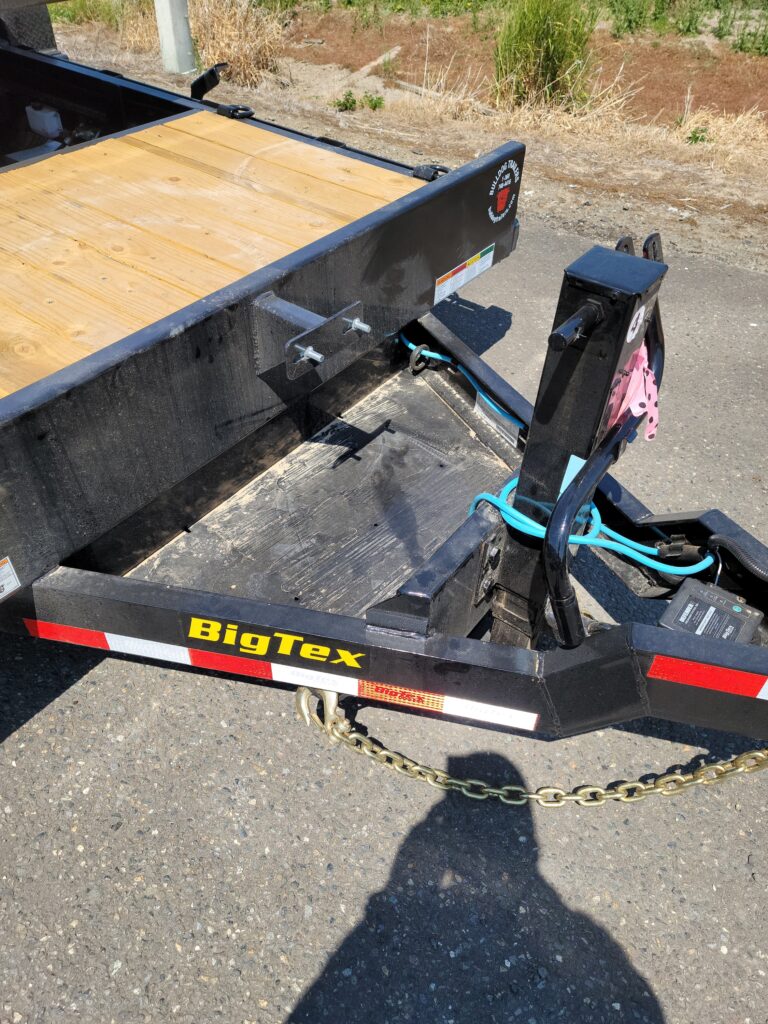 Big Tex 14TL20 7x16x4 Split Deck Hydraulic Cushion Tilt Trailer