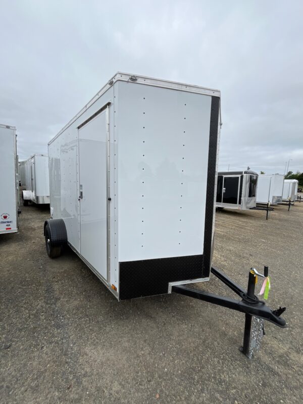 Continental Cargo VHW612SA White with Black Out Pkg Ramp door RV side door Extra Height