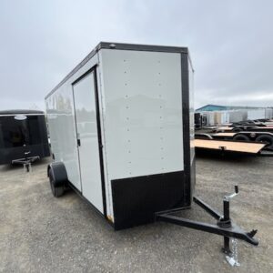 Continental Cargo VHW612SA Gray with Black Out Pkg Ramp door RV side door Extra Height