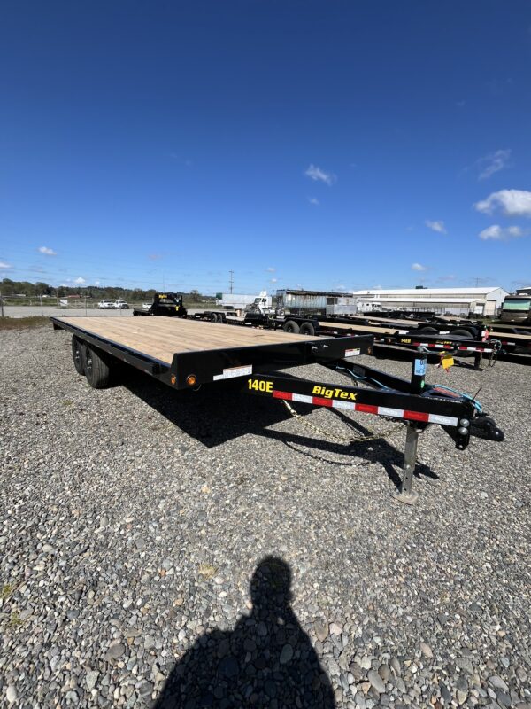 Big Tex 8x20 Deck Over Flatbed Trailer with Loading Ramps