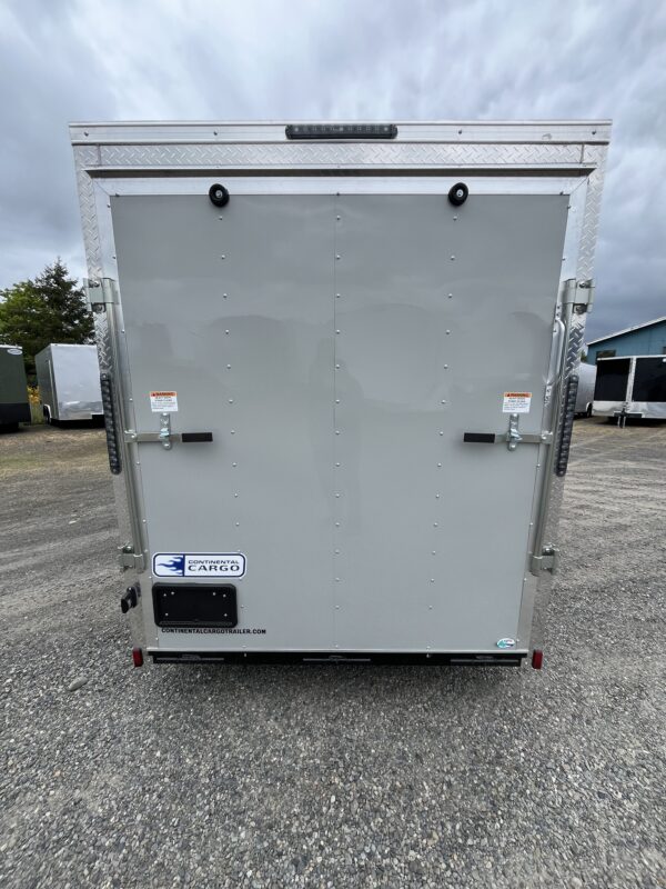 Continental Cargo VHW612SA V-Nose Rear Ramp Door Extra Height Dove Gray RV Side Door