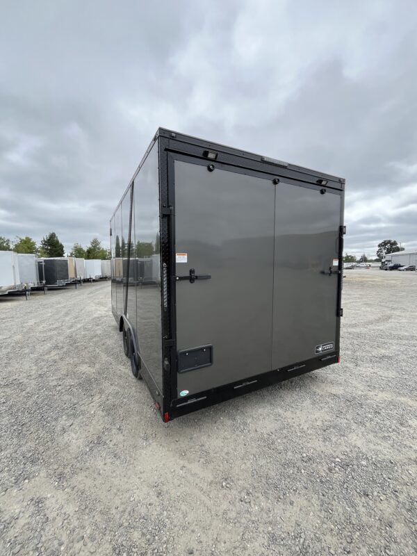8x16 Rear Ramp Poly Charcoal