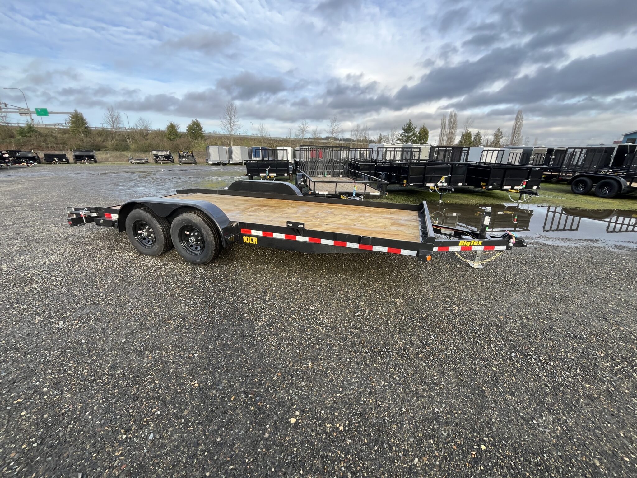 Big Tex 10CH-18 Equipment Trailer 10k GVW Dovetail Loading Ramps ...