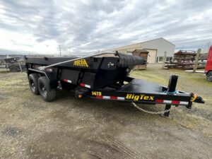 Big Tex 7x14 Telescopic Dump Trailer 15,400 gvw 24" sides X-Series