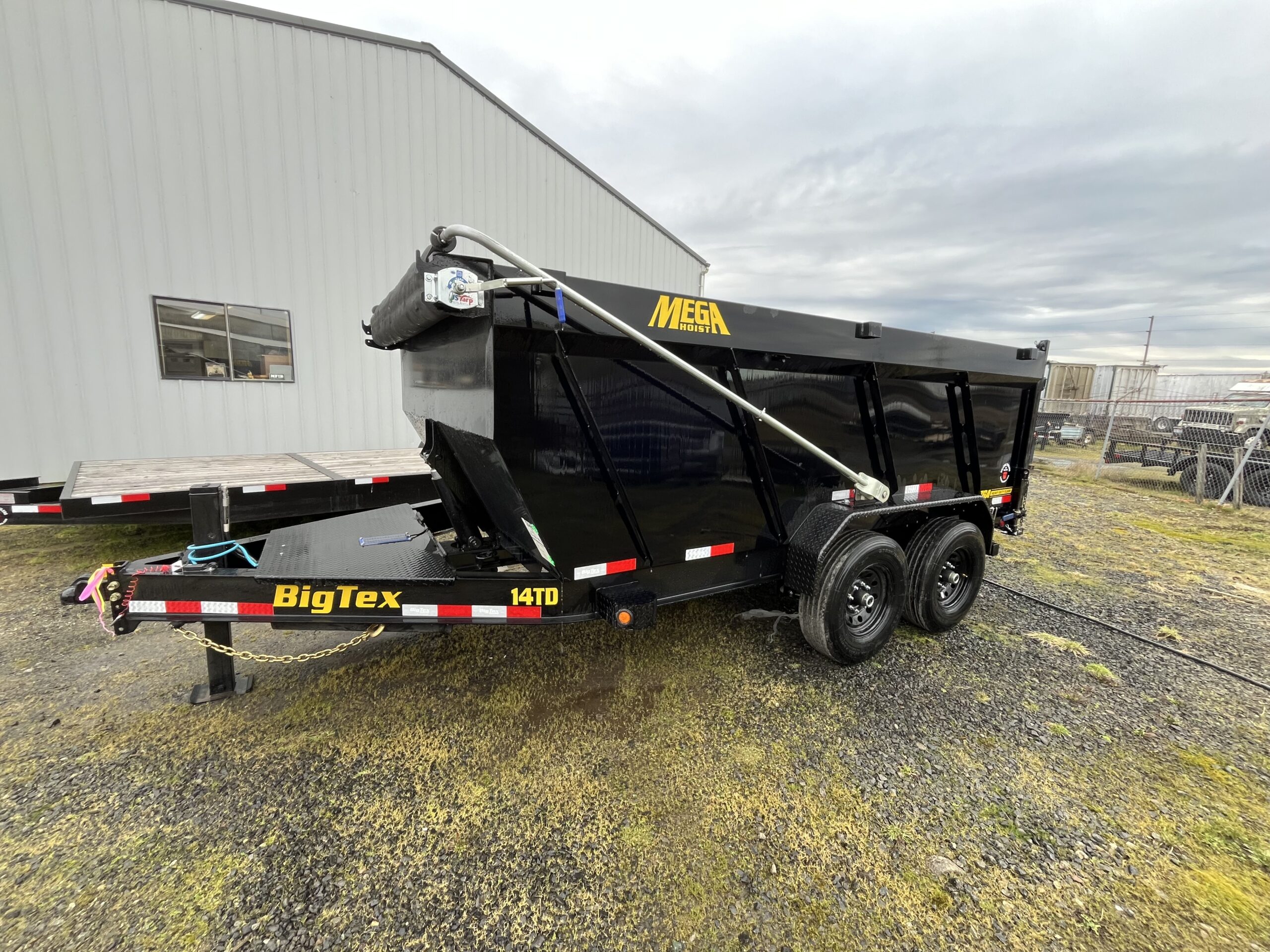 Big Tex 7x14 Telescopic Dump Trailer 15,400 gvw 48" sides X-Series