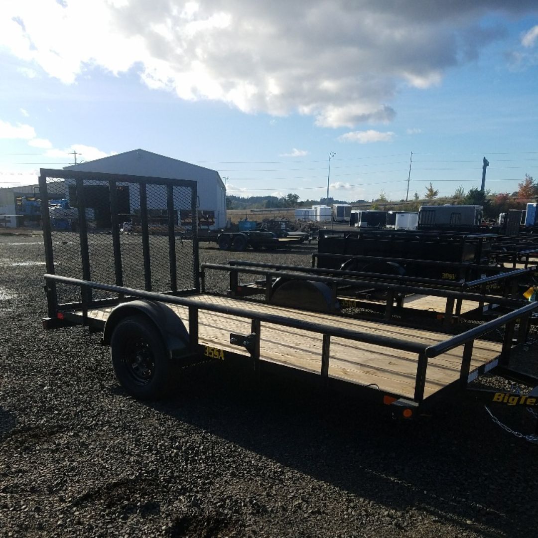 Black Big Tex 35SA utility trailer in Bulldog's outdoor inventory